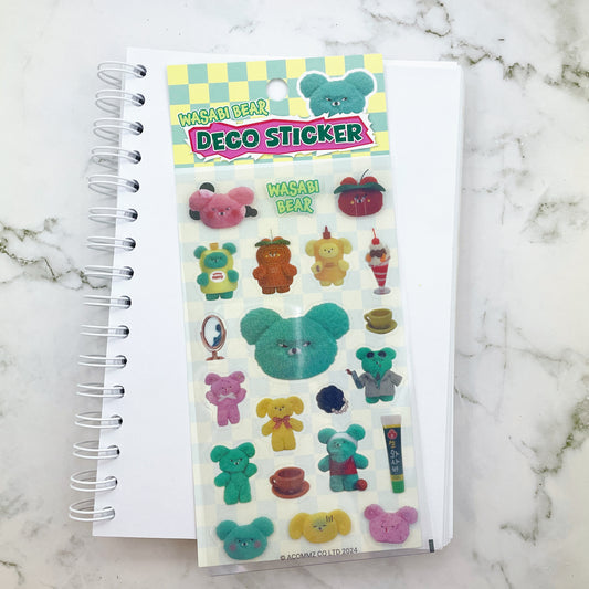 Wasabi Bear sparkle wasabi sticker B554
