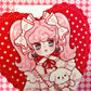 Natsuput Red Heart sticker b664