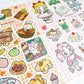 Rainbowholic x Ichi Cafe Washi Sticker set A5 size b837