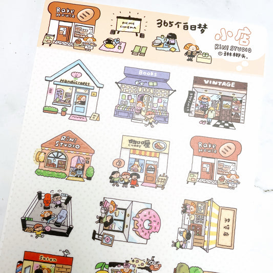 RiN! Studio Dream Shop (2) sticker sheets B762