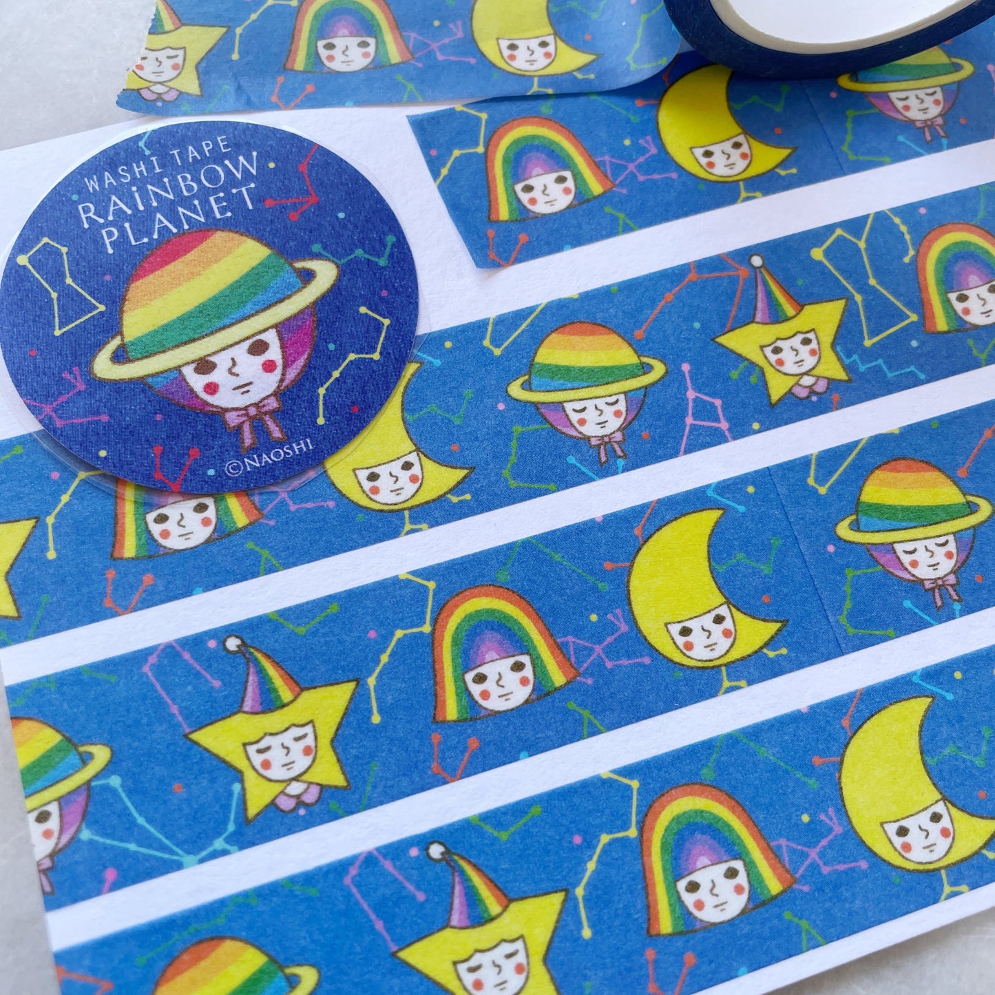 Naoshi Rainbow Planet Washi w16