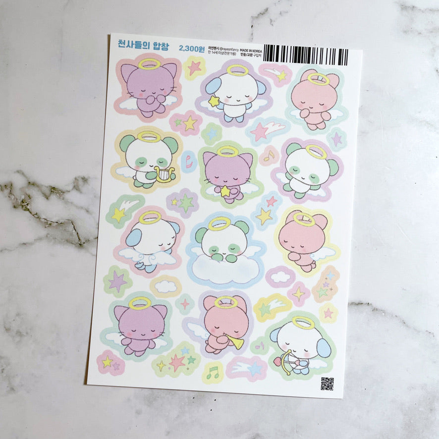 Rayeon Fancy Angel Animals sticker b279 Wacky Mail Pop