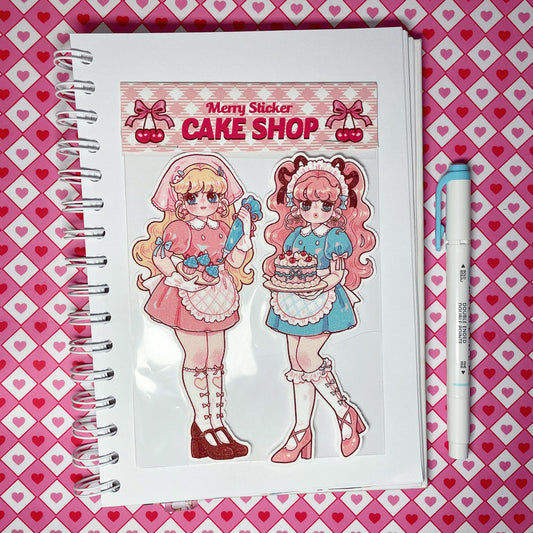 Natsuput Cake Shop Girls sticker set b669