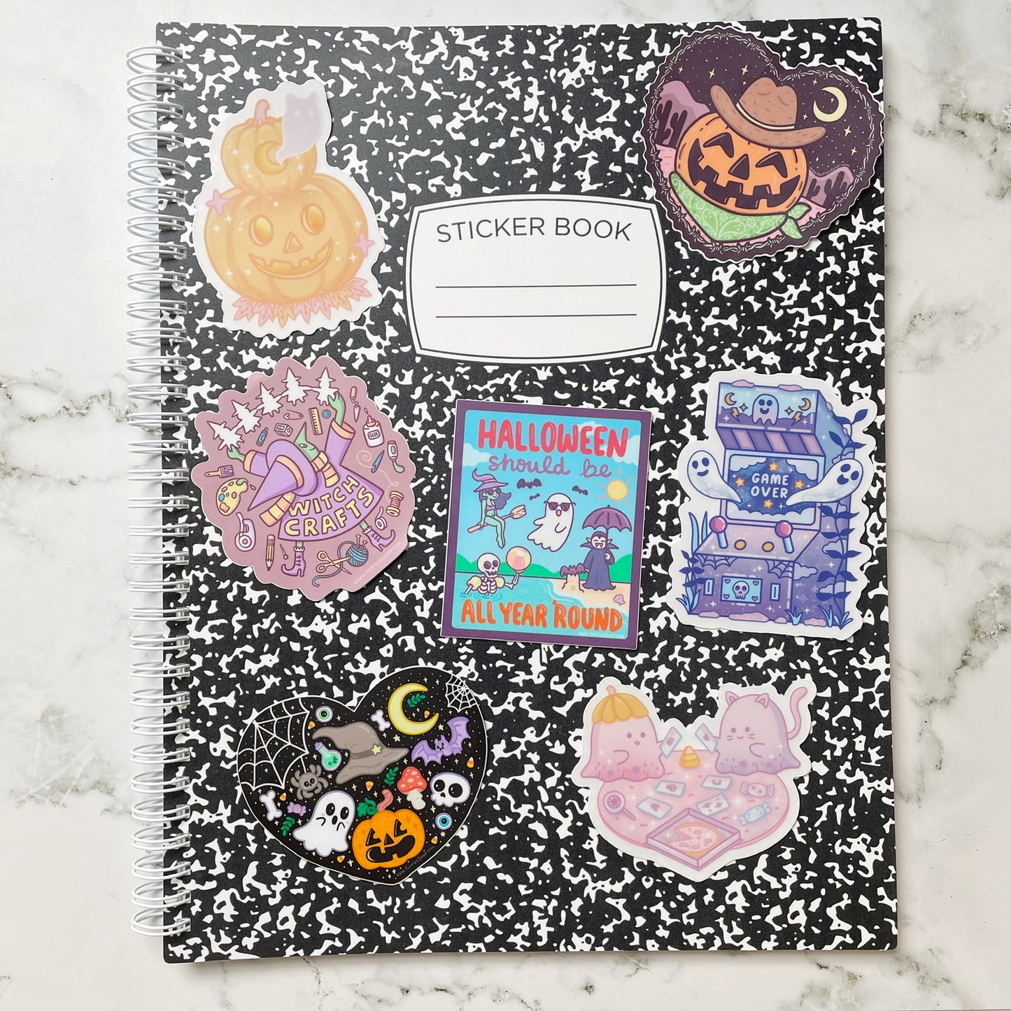 Extra Large Reusable Sticker Book Composition