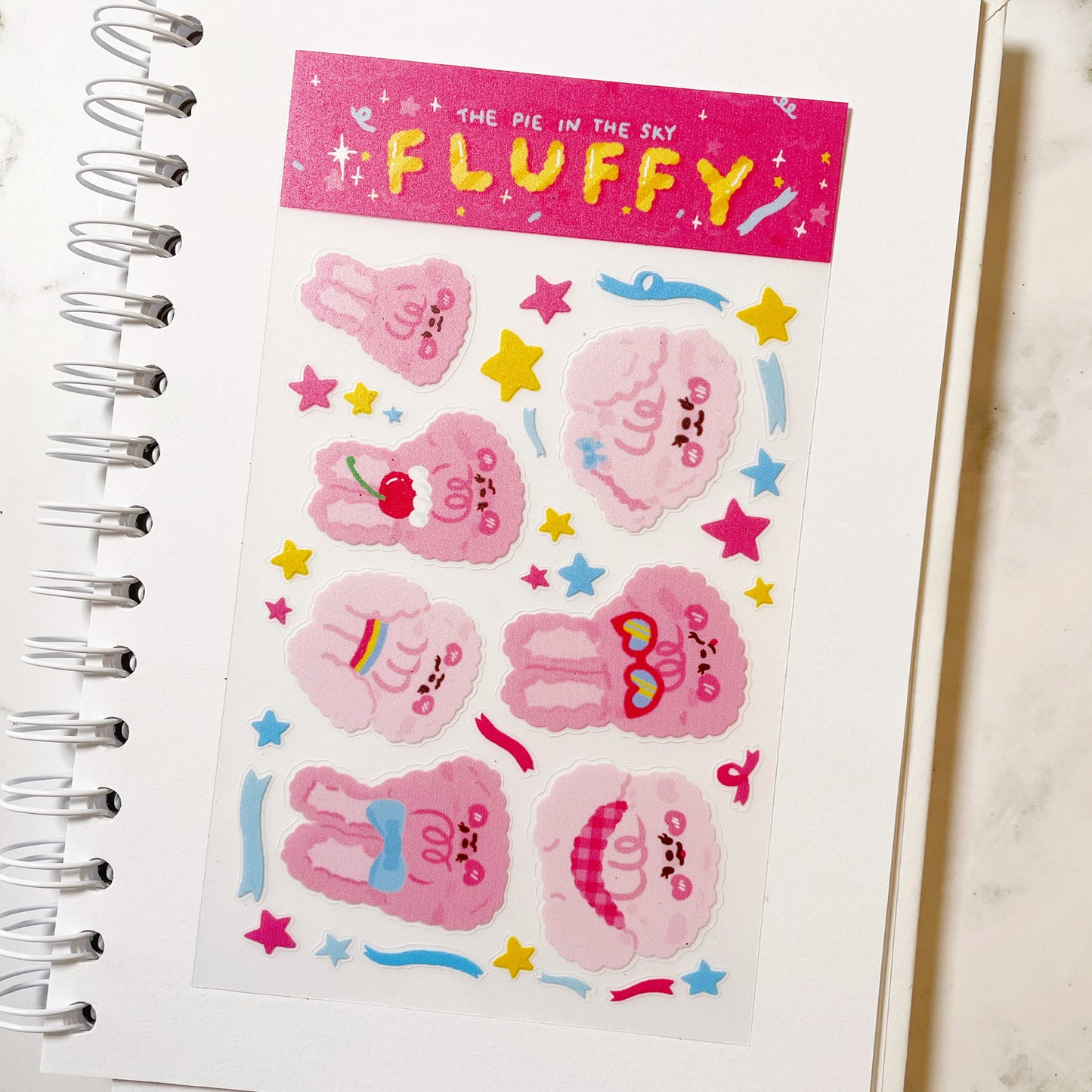 The Pie in the Sky Fluffy sticker b541