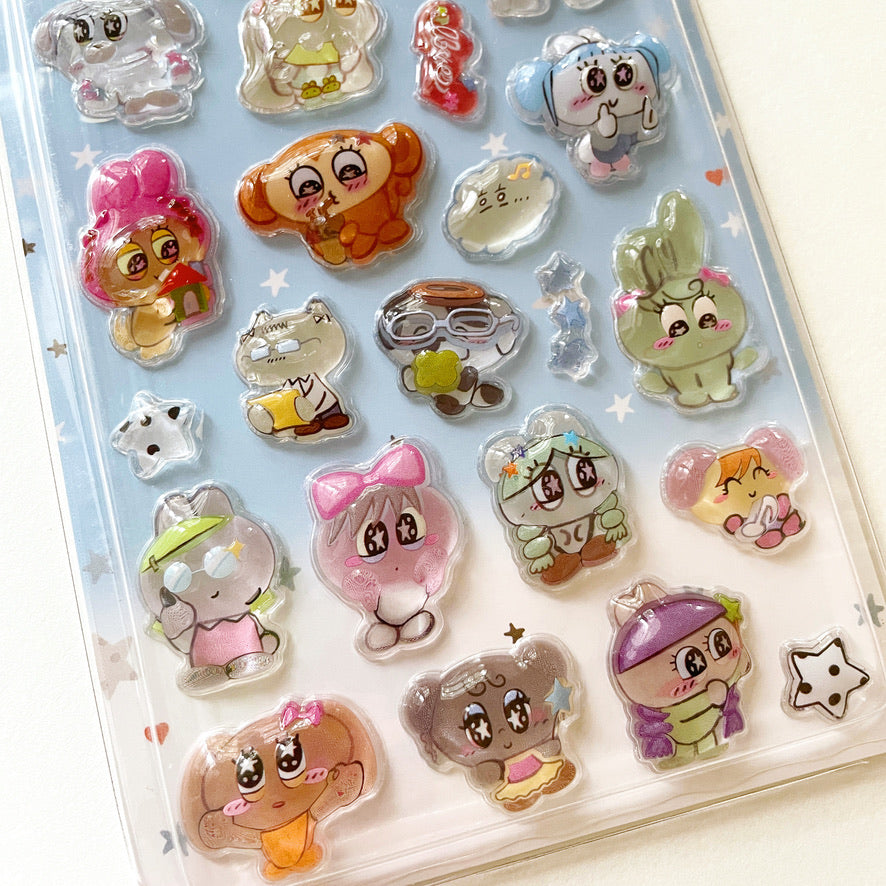 Thepuri Village Happily Laughing 3d drop stickers