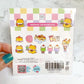 Rainbowholic x Fukupopoya Cafe Flake Sticker set 56 pcs f4
