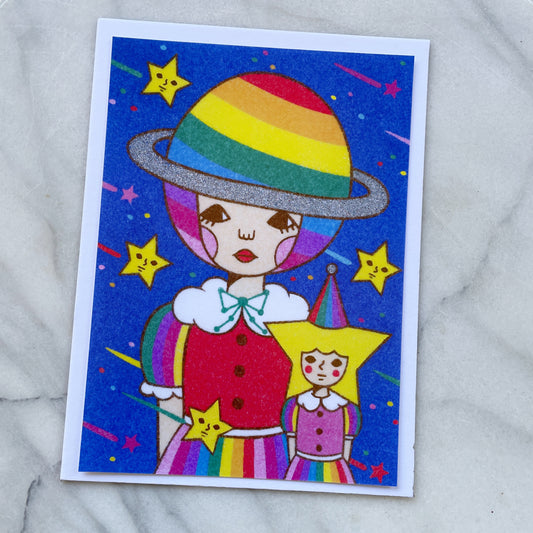Naoshi Rainbow Planet Art Print 5x7