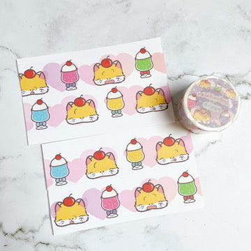 Rainbowholic x  Fukupopoya Retro Cafe Washi Tape W5