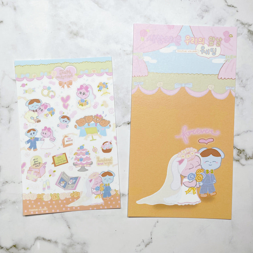 Thepuri Village Wedding sticker b187
