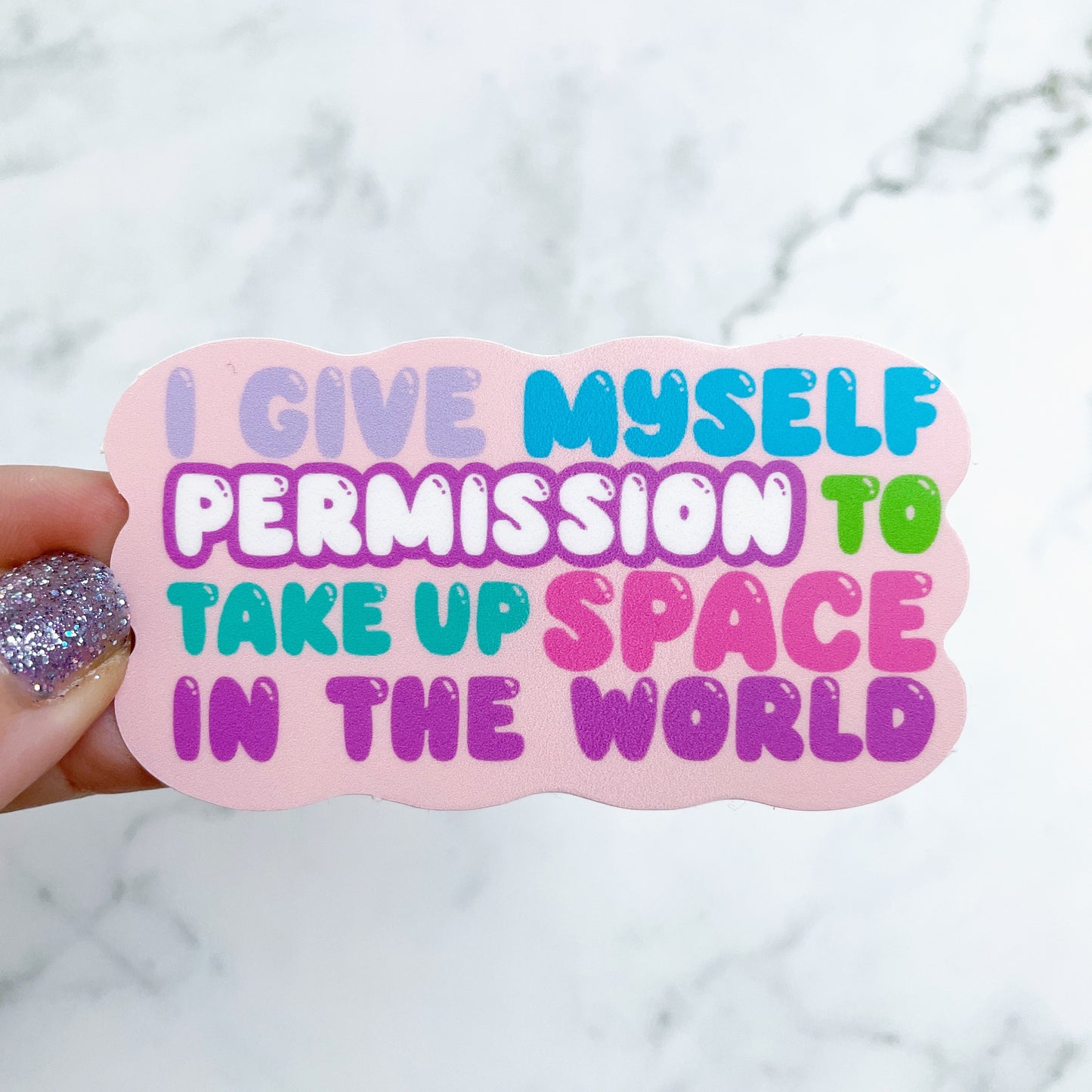 Permission vinyl sticker