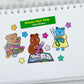 Wacky Mail Pals vinyl sticker sheet v32