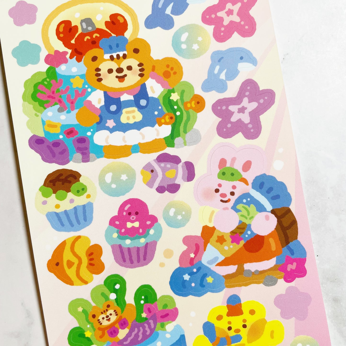 Cooking Cookie Ocean Cake sticker b266