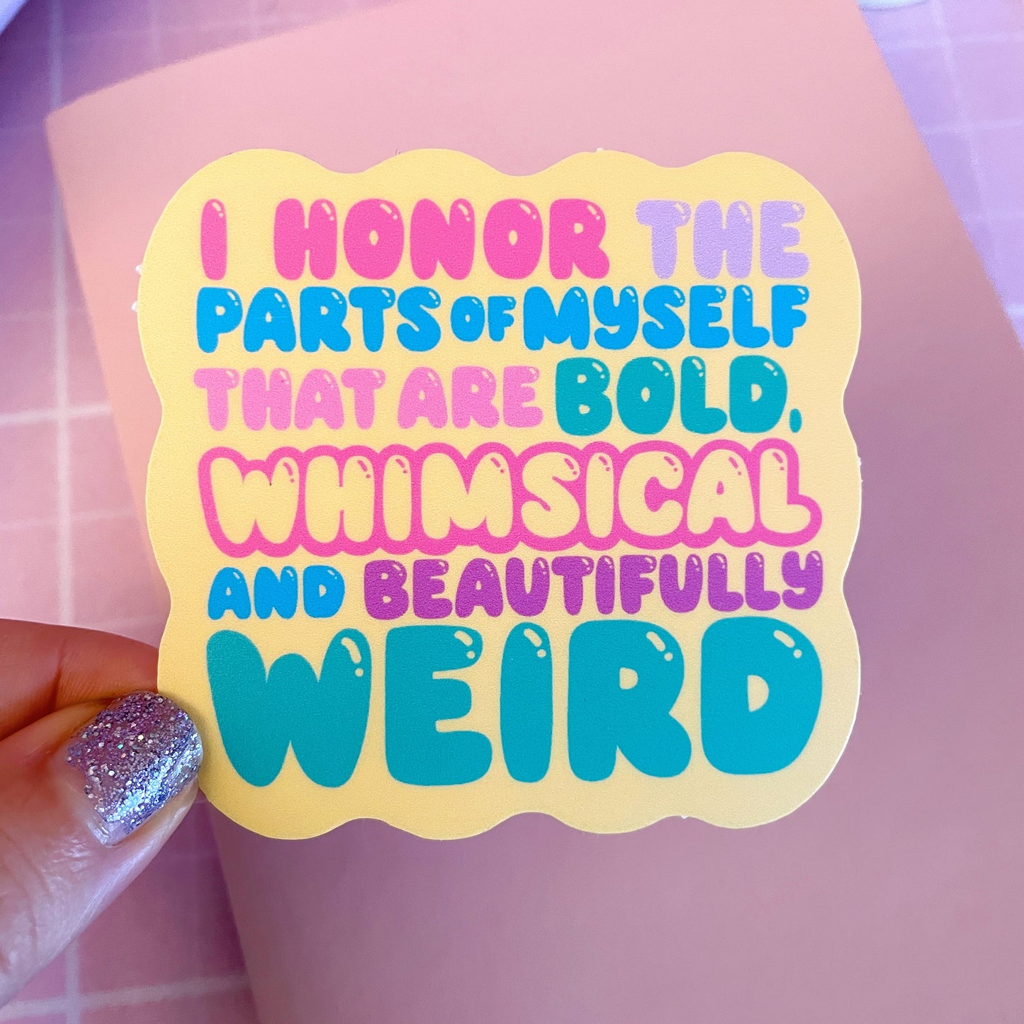 Whimsical vinyl sticker v35