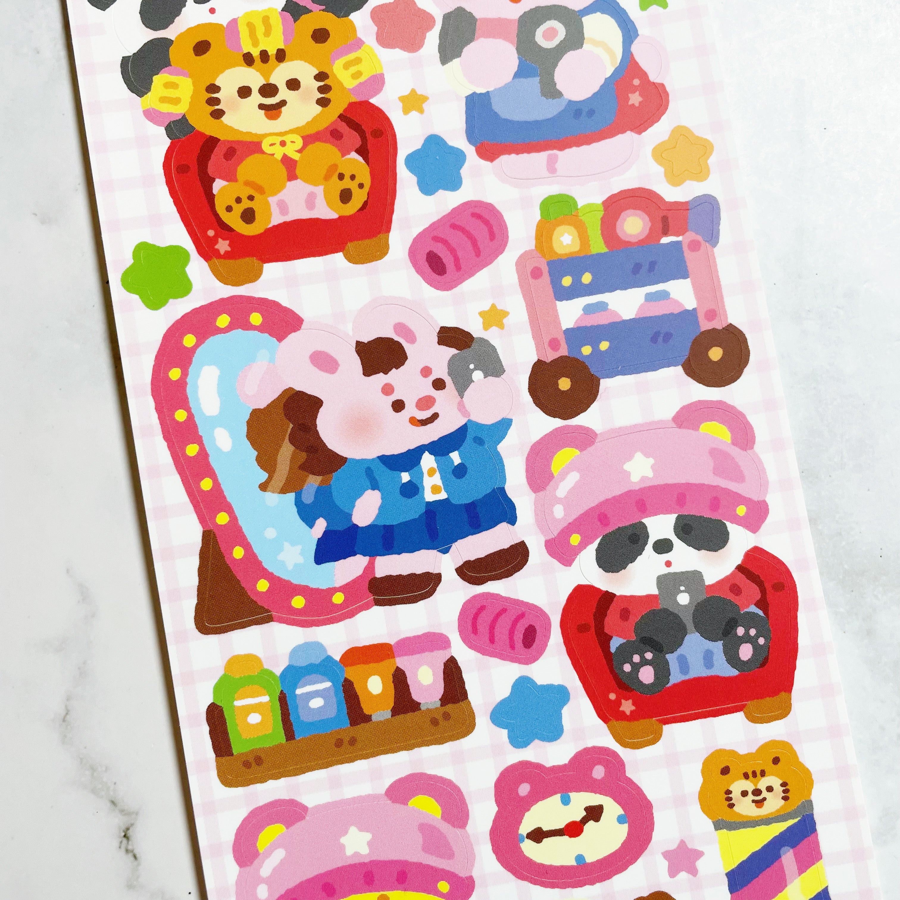 B262 Cooking Cookie Hair Salon sticker b262 – Wacky Mail Pop