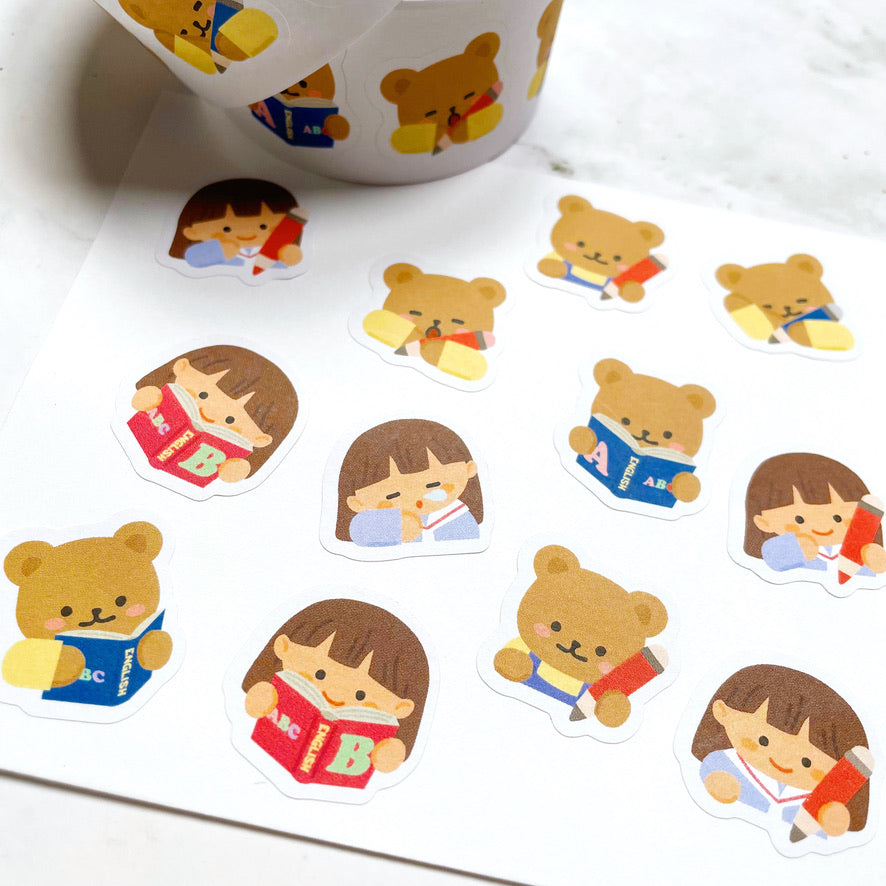 Gyawuddung Bear sticker roll w120