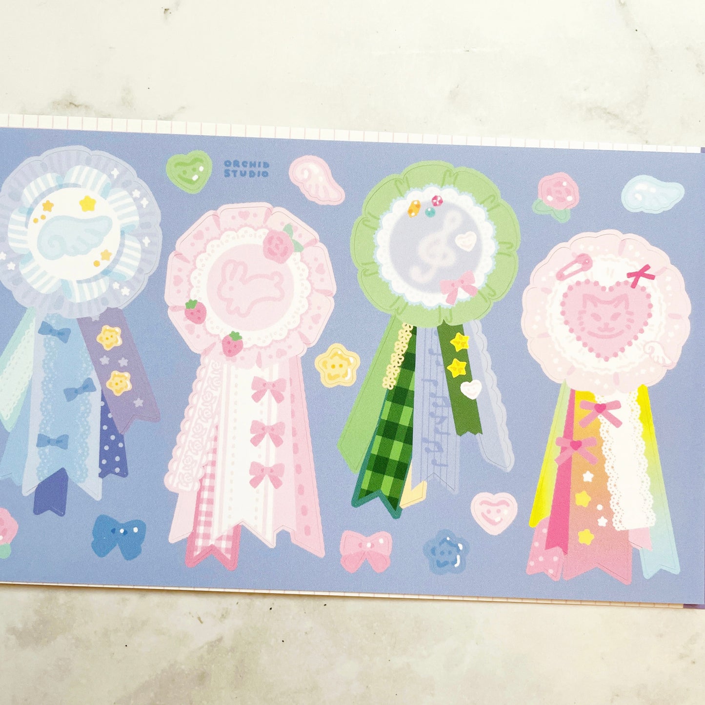 Orchid Studio Ribbon sticker B817