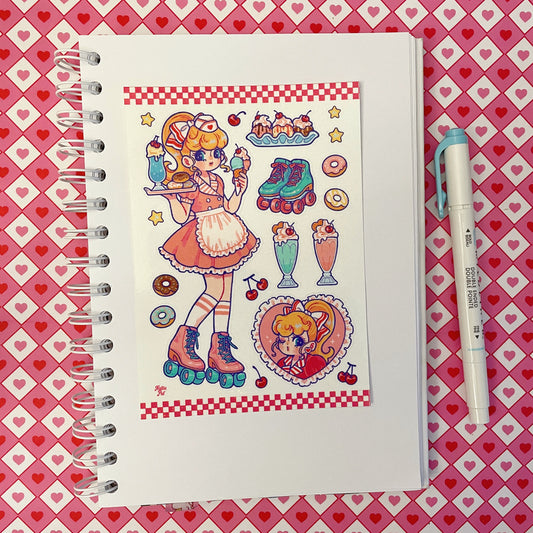 Natsuput Cutie Diner sticker b667