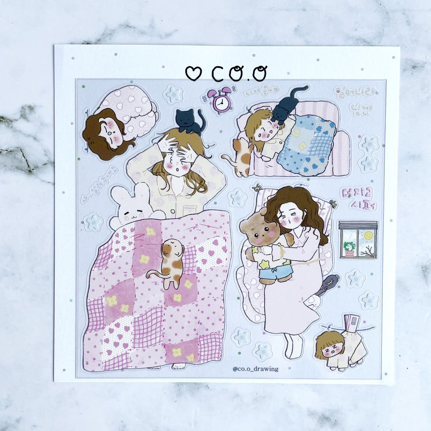 Co.o In bed sticker B499