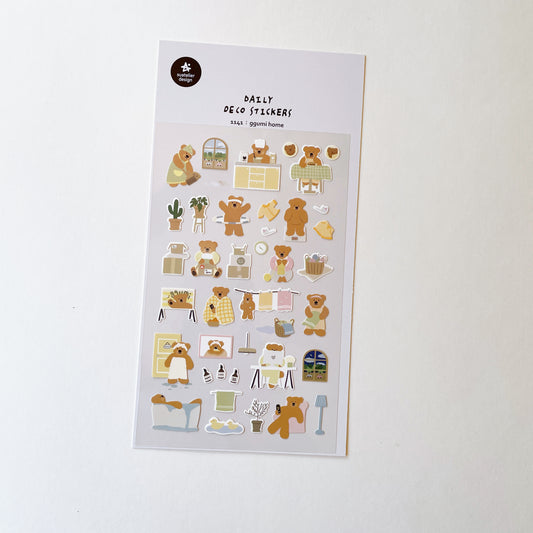 Sautelier Bear Home stickers b791