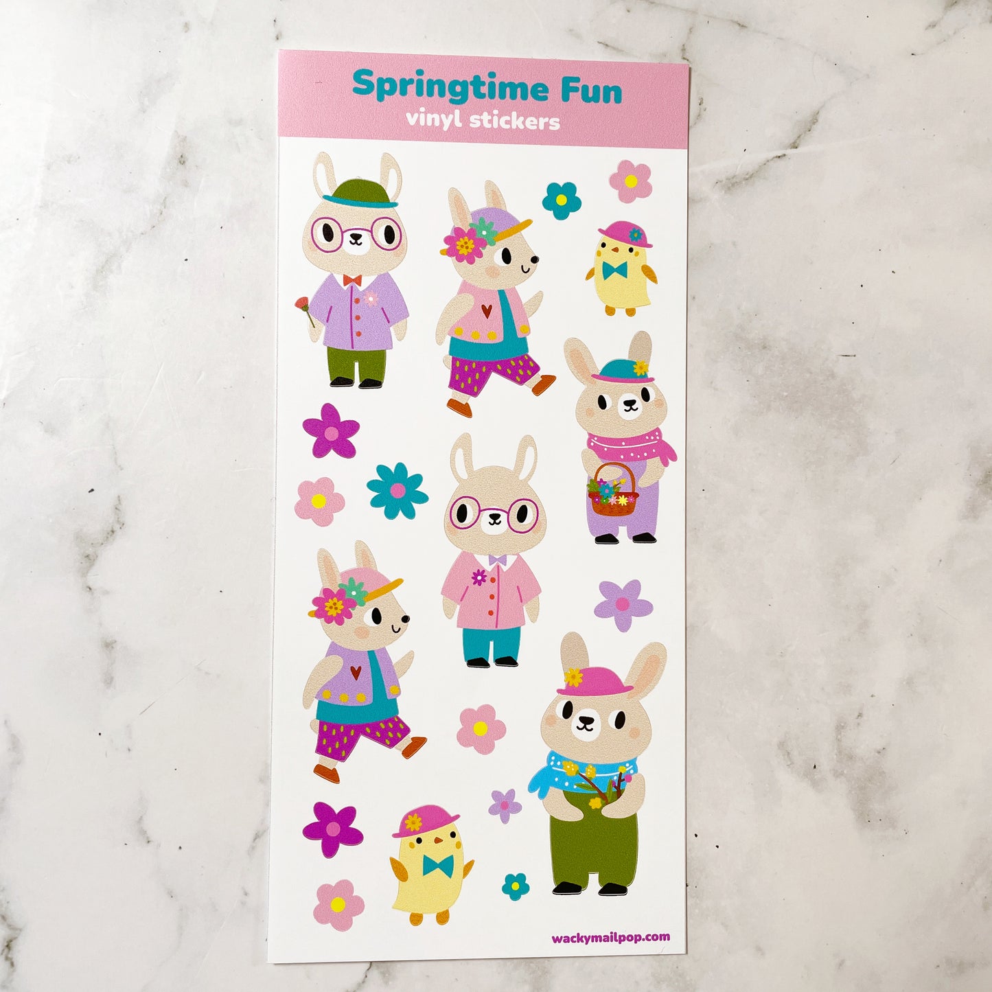 Springtime Fun vinyl sticker v3