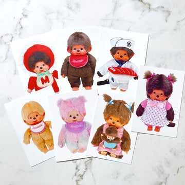 monchhichi sticker vending machine sticker pack