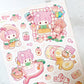 Danpoong.bom pink picnic sticker b530
