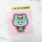 Ppomppom Mint Hamster sticker patch b326