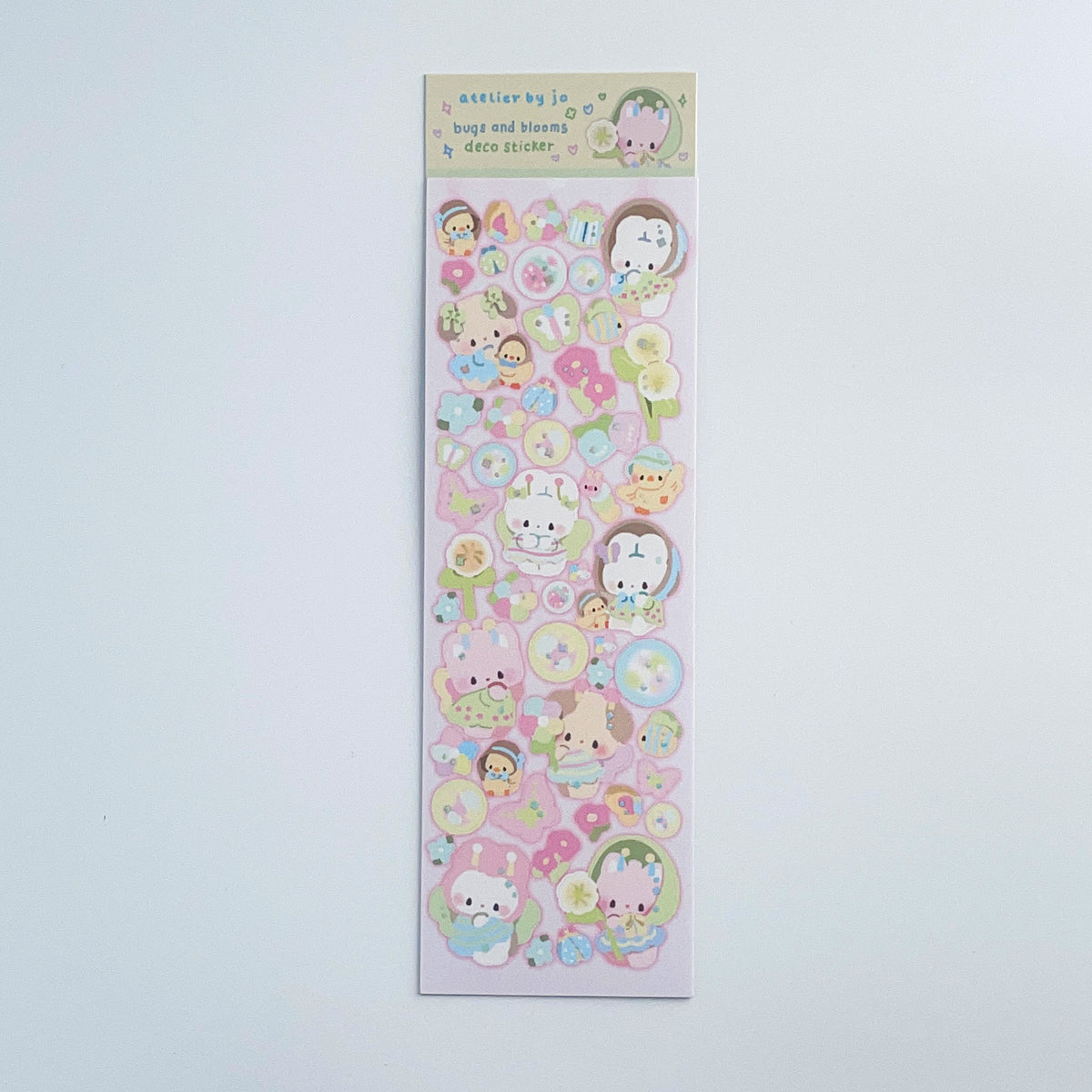 Atelier by Jo Bugs and Blooms Deco Sticker sheet b848