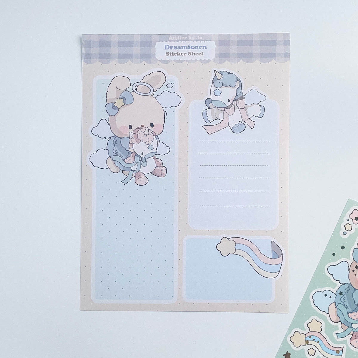 Atelier by Jo Dreamicorn large sticker sheet b844