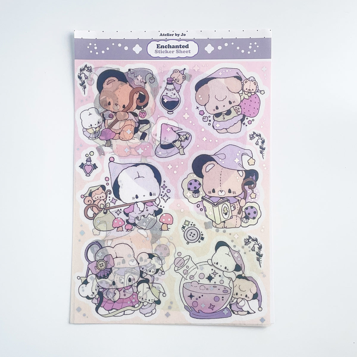 Atelier by Jo Enchanted  large washi  sticker sheet b846