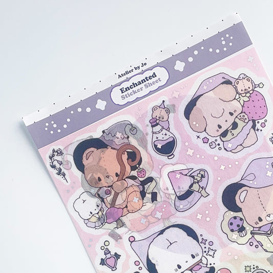Atelier by Jo Enchanted  large washi  sticker sheet b846