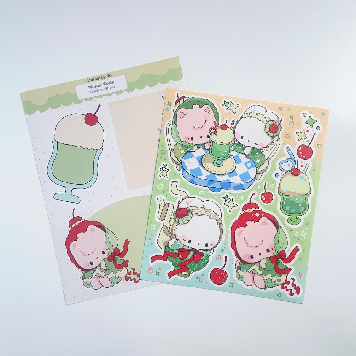 Atelier by Jo Melon Soda large sticker sheet b845