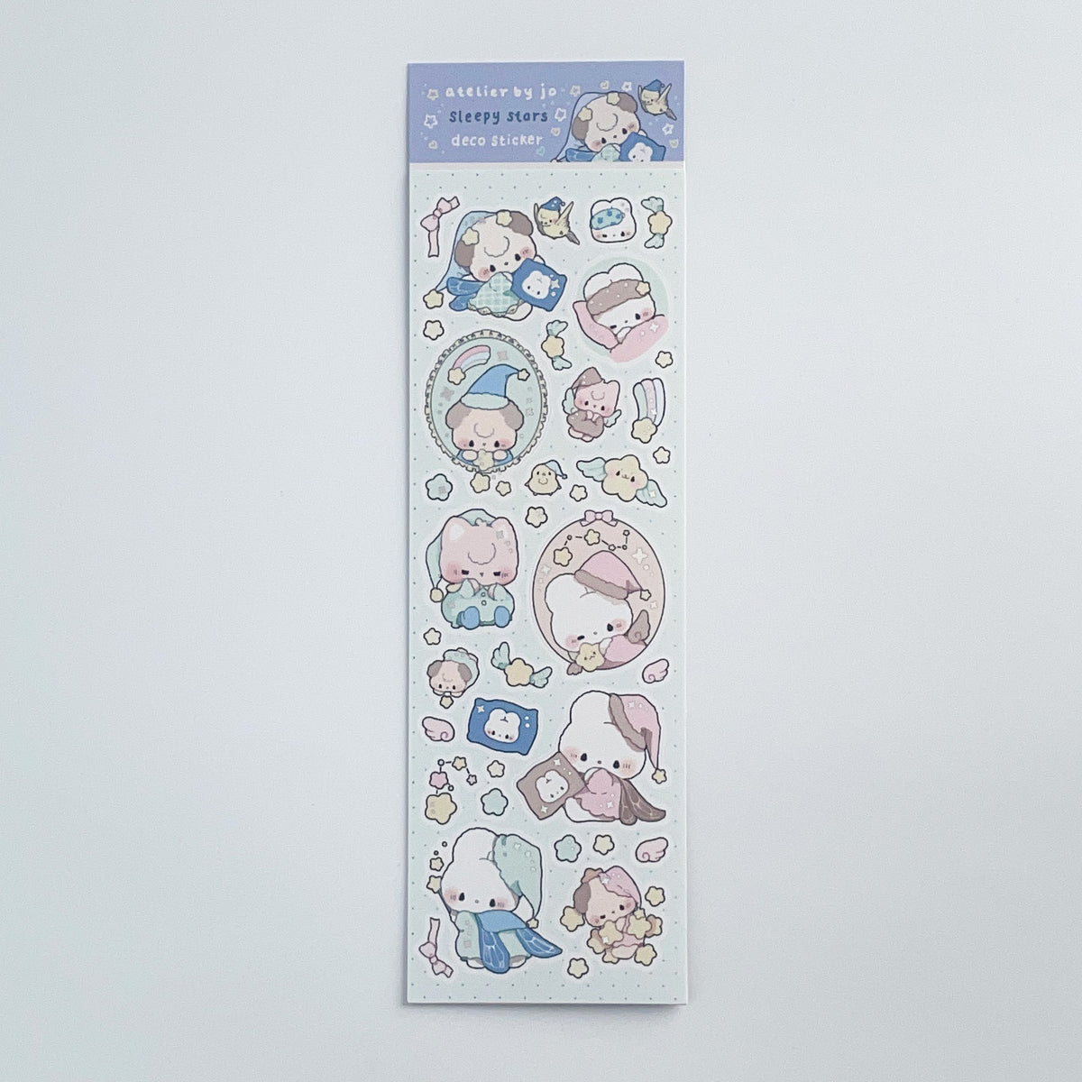 Atelier by Jo Sleepy Stars Deco Sticker Sheet b850