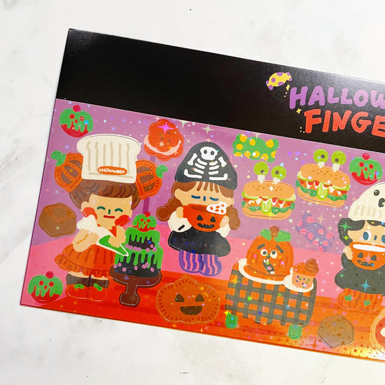 Dingamart Halloween Finger Food Sticker A534