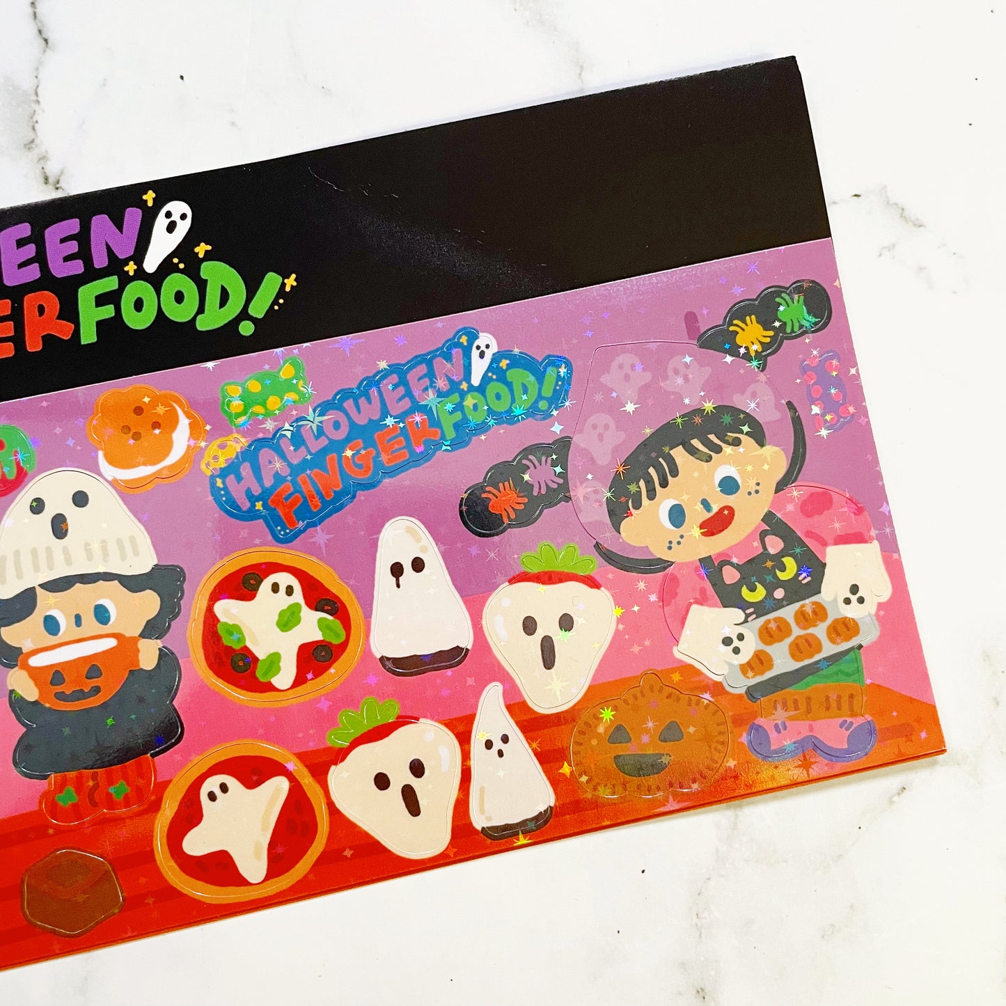 Dingamart Halloween Finger Food Sticker A534