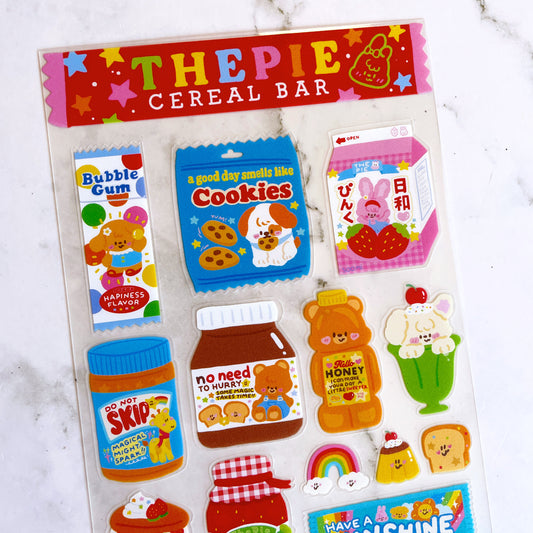 The Pie in the Sky Cereal Bar sticker b740