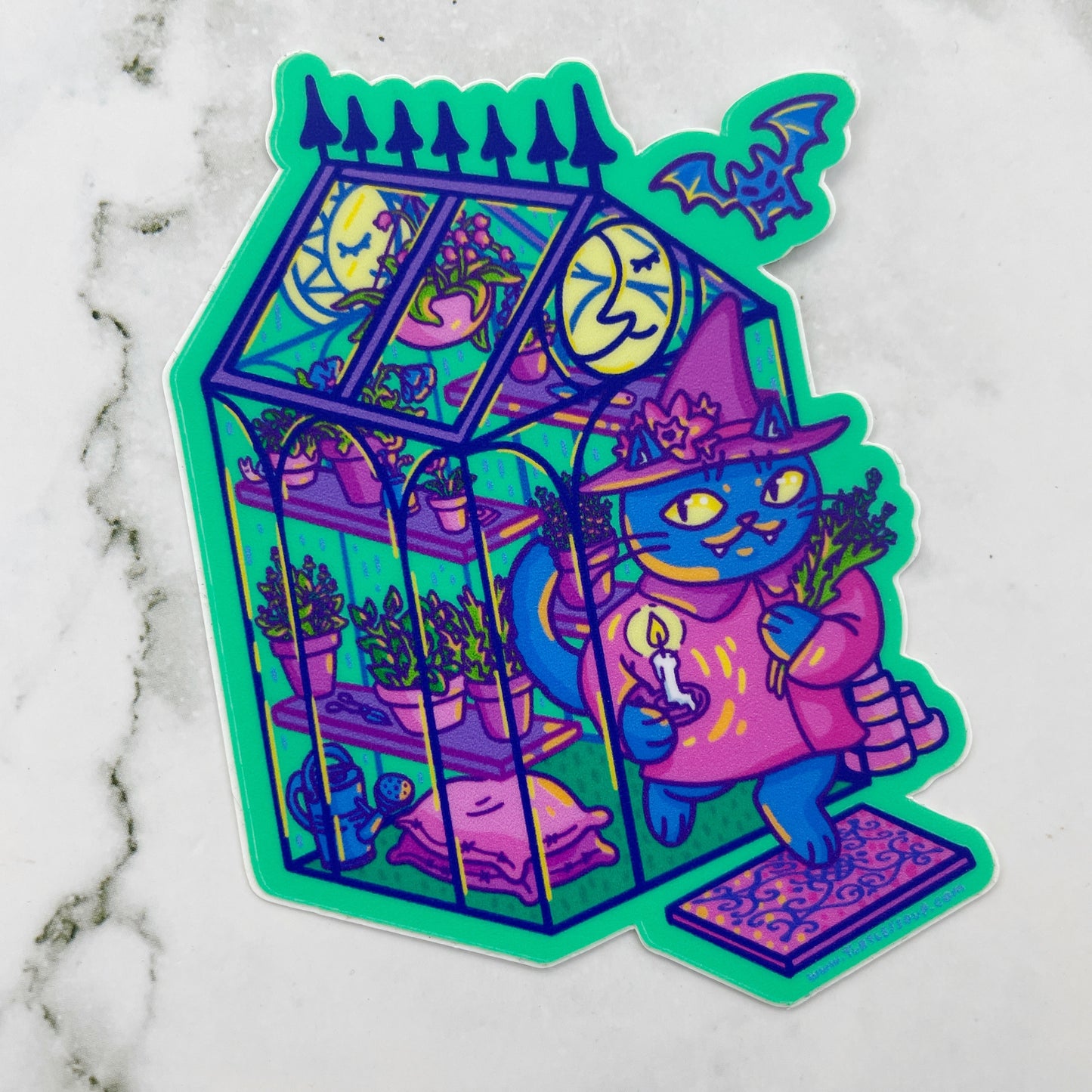 Turtle's Soup Spooky Greenhouse Vinyl Sticker ts17