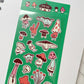Nighty Night Funny Mushrooms sticker b601