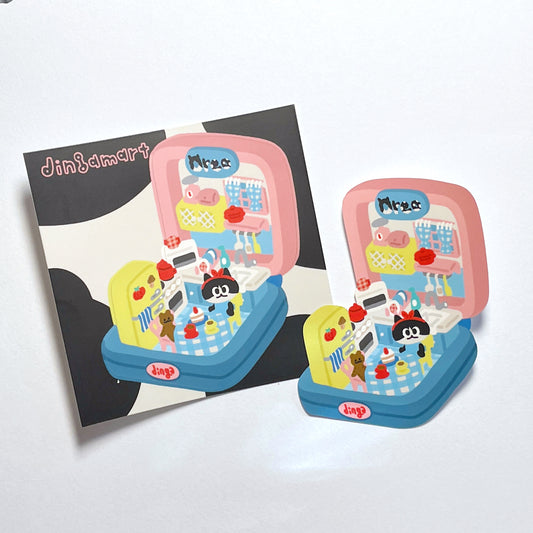 Dingamart Oreo Pocket sticker