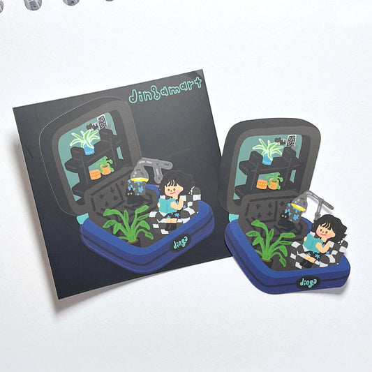 Dingamart The Black Pocket sticker
