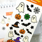 Spooky Things vinyl sticker sheet v21