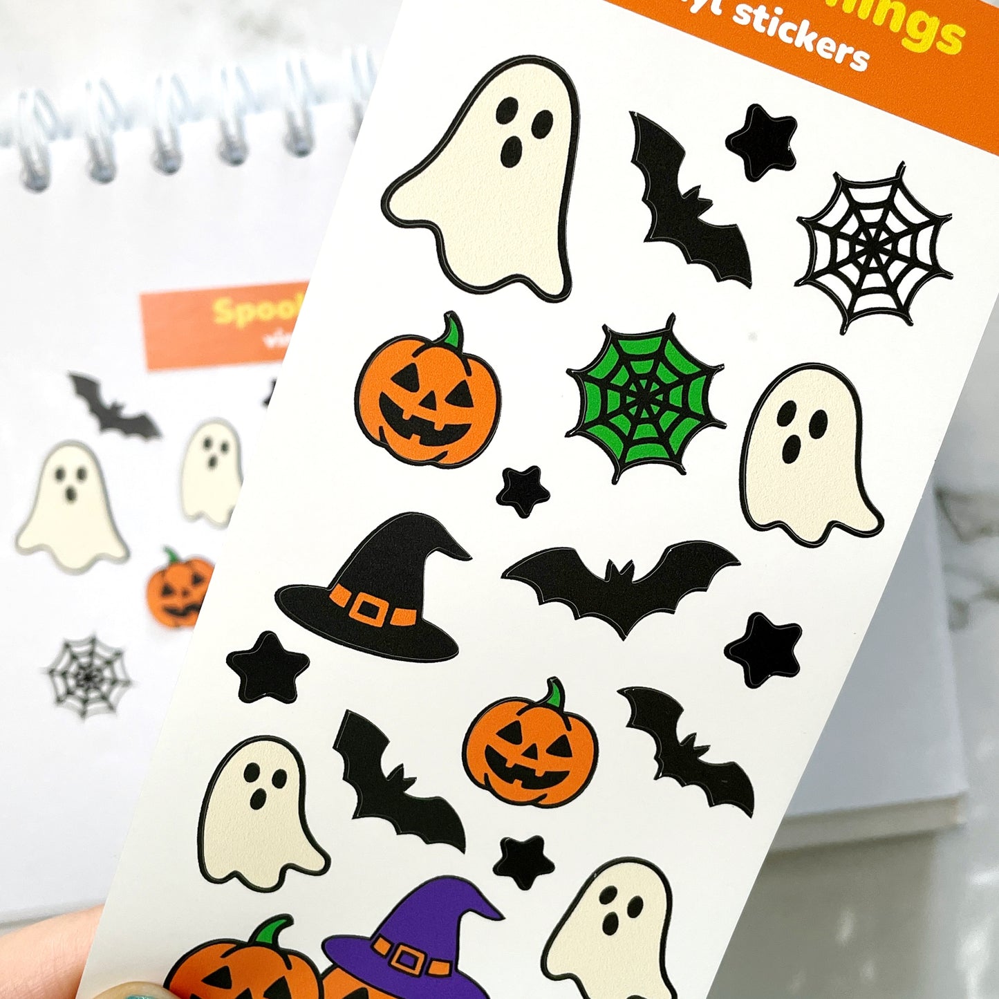 Spooky Things vinyl sticker sheet v21