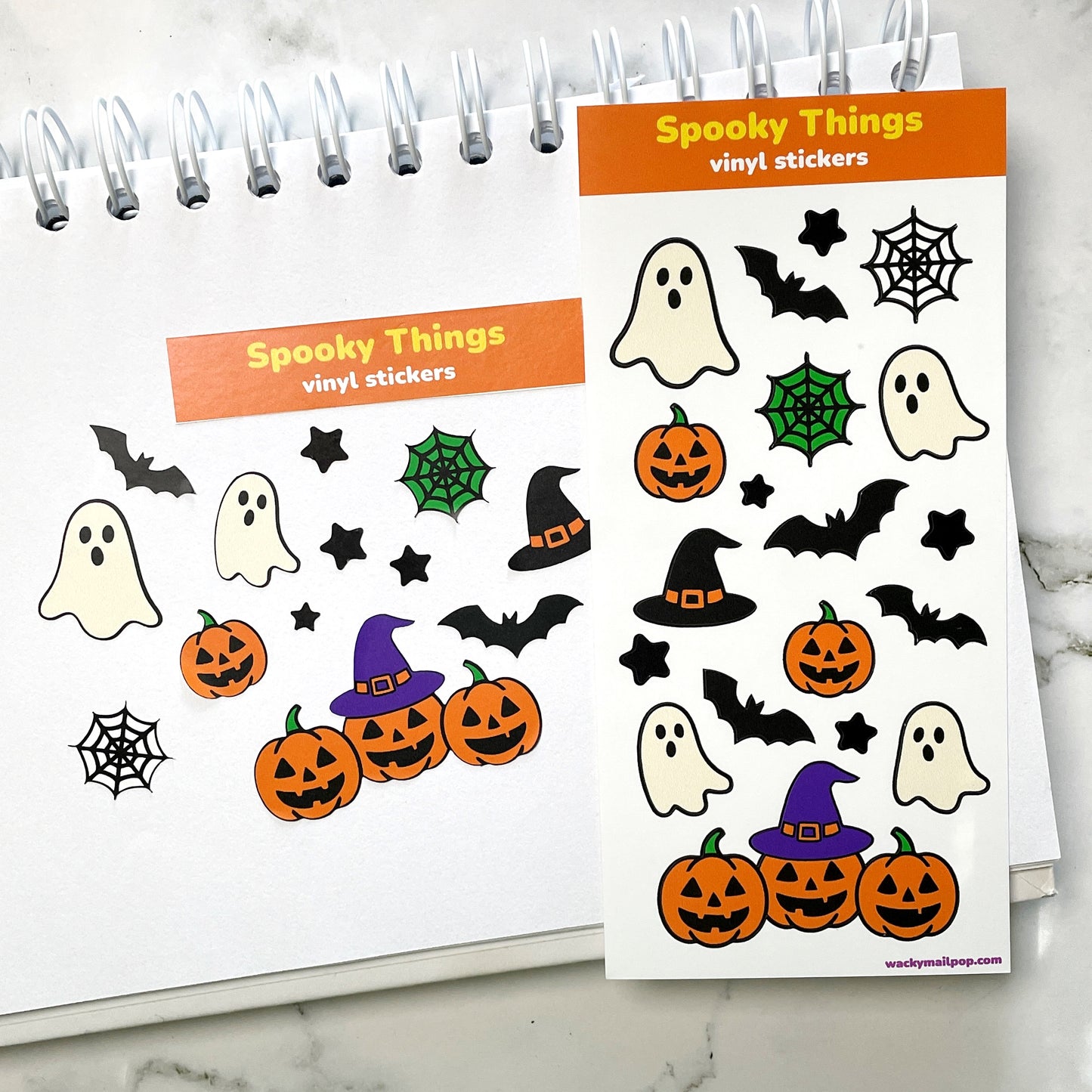 Spooky Things vinyl sticker sheet v21