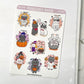 Pineberry Paper Halloween Cats sticker H48