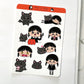 Miki & Izzy Vampire Girl sticker H45