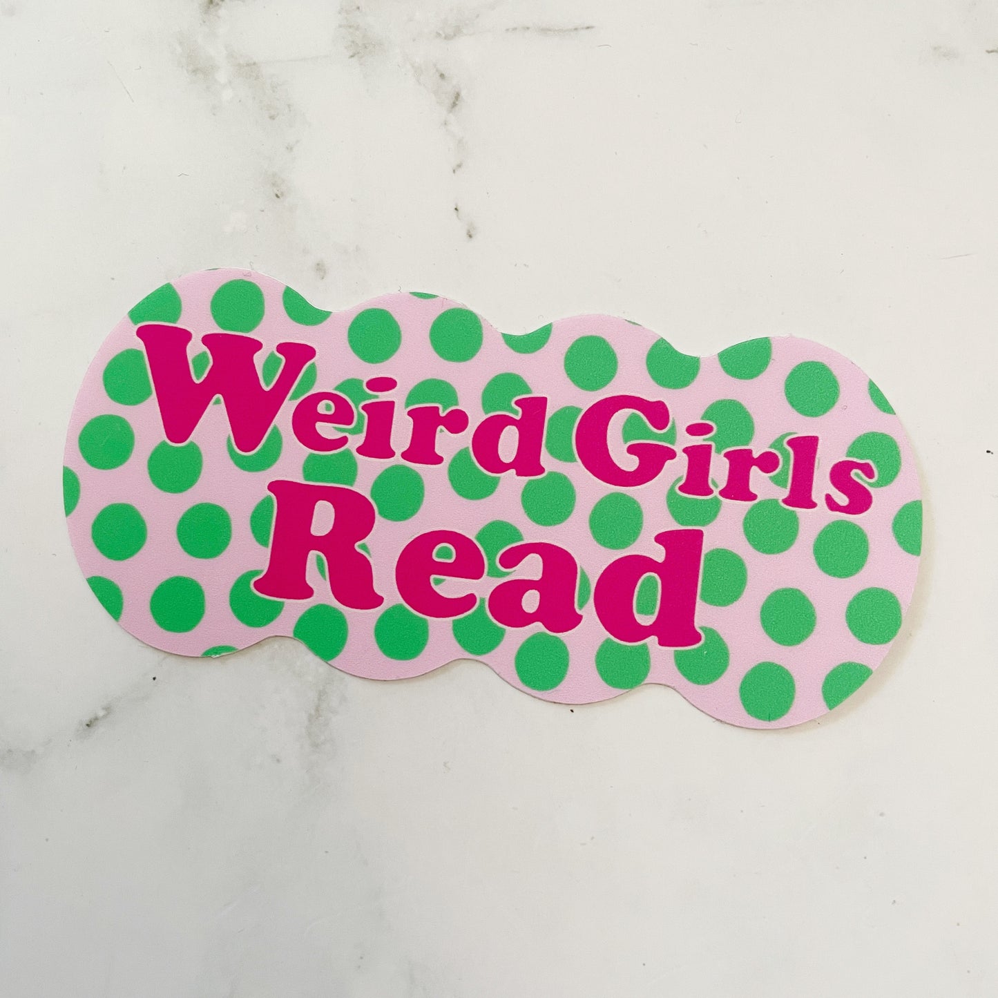 Weird Girls Read vinyl sticker v50
