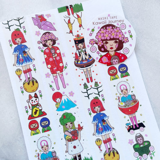 Naoshi Kawaii Journey Washi w15