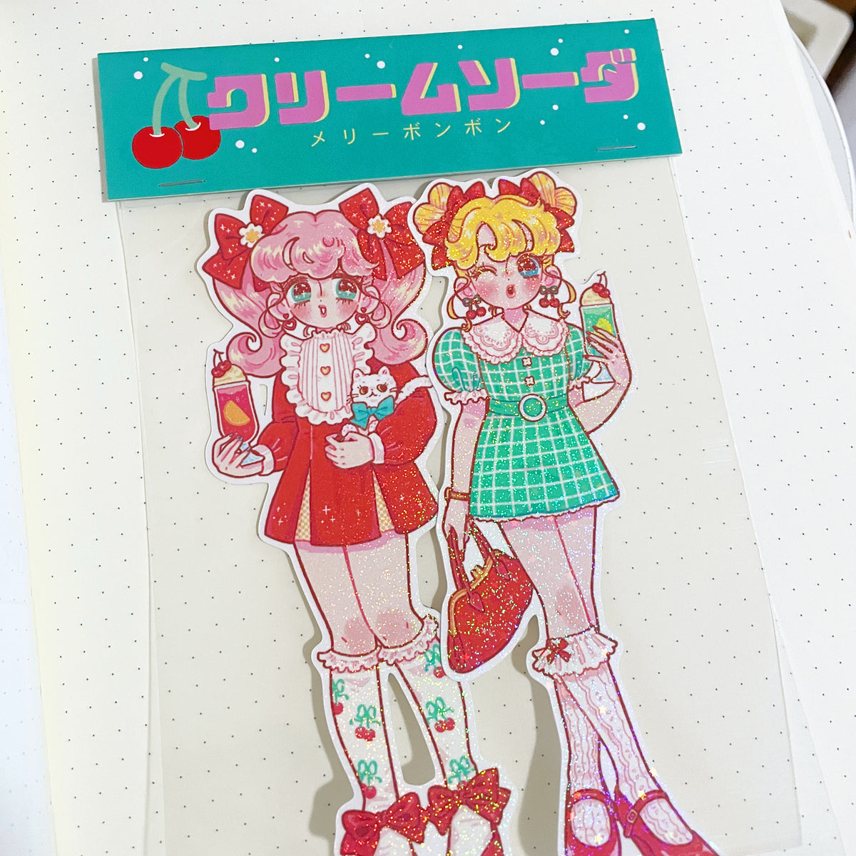 Natsuput Melon Soda Girls Dolls Stickers
