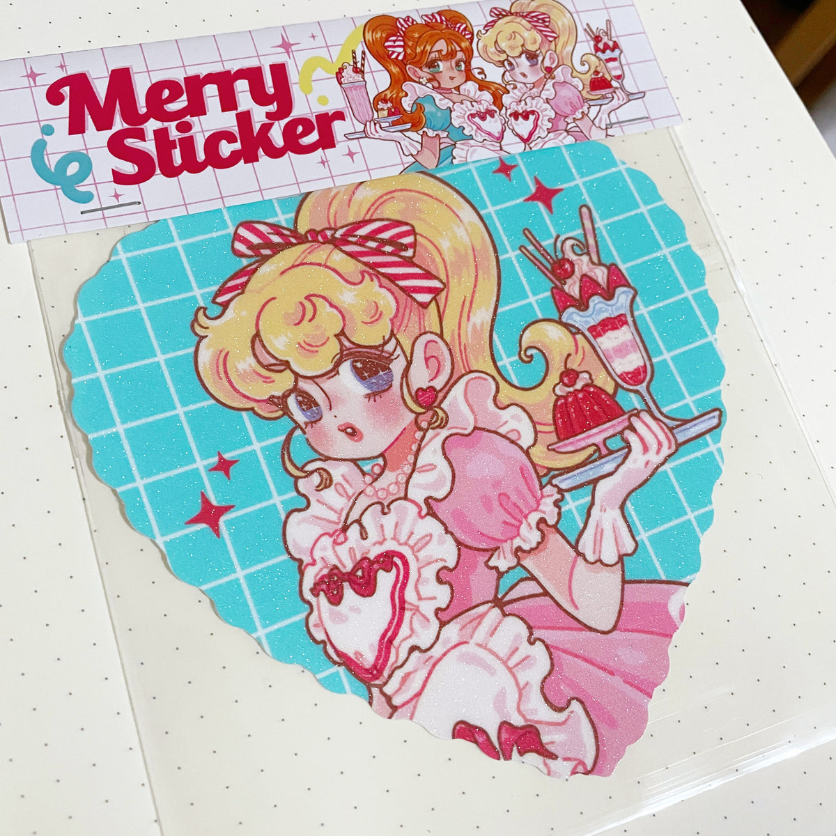 Natsuput Merry Parfait Heart Sticker